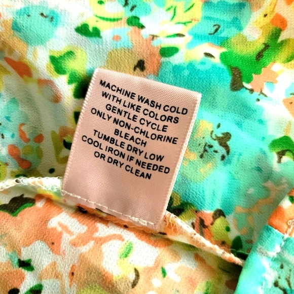 Philosophy Women's Pull-Over Sheer Floral Blouse Size S - Picture 13 of 13